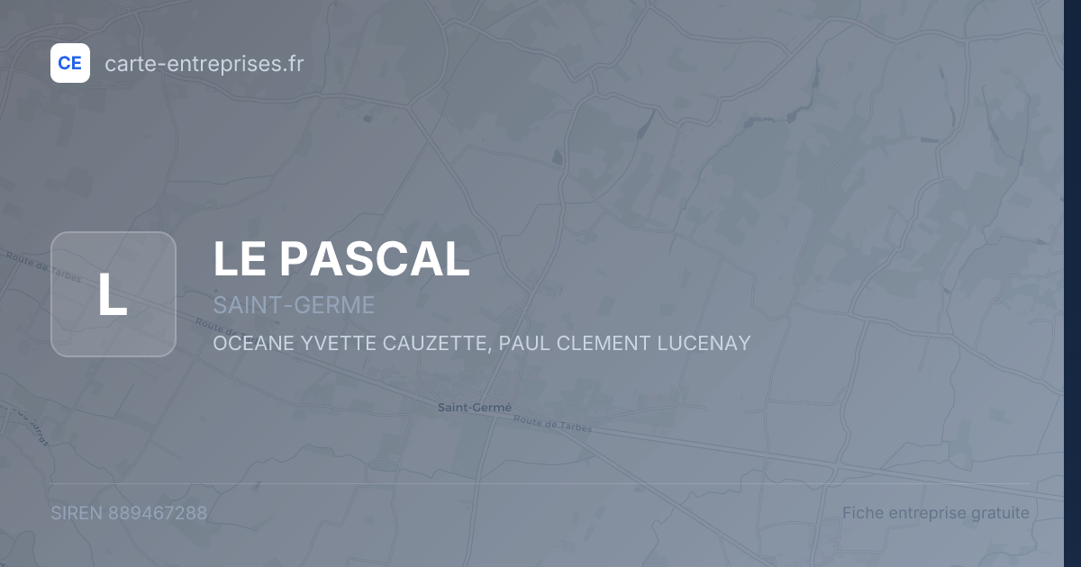 LE PASCAL — 889467288 — fiche entreprise