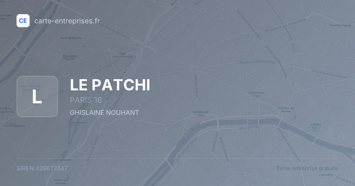 LE PATCHI — 429677347 — fiche entreprise