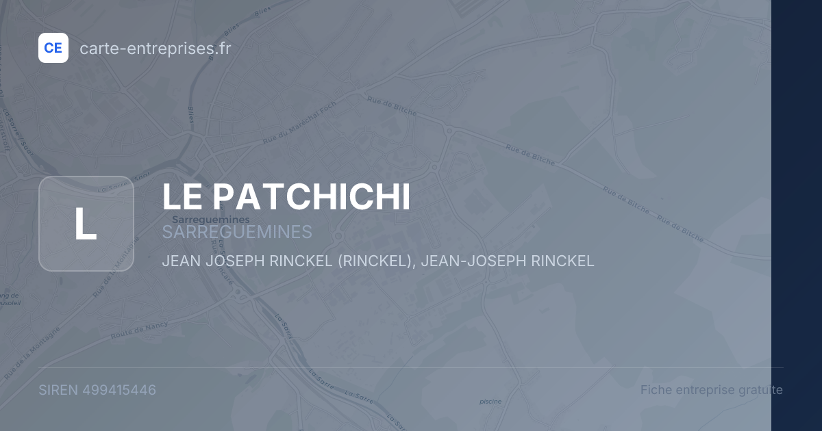 LE PATCHICHI — 499415446 — fiche entreprise