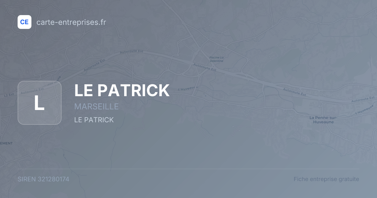 LE PATRICK — 321280174 — fiche entreprise