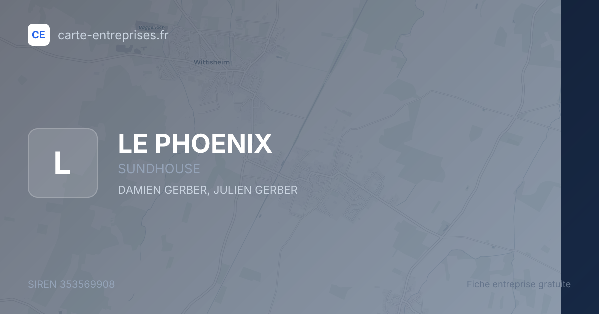 LE PHOENIX — 353569908 — fiche entreprise