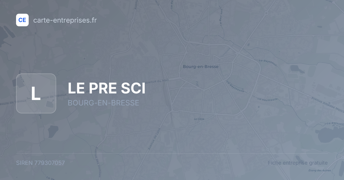 LE PRE SCI — 779307057 — fiche entreprise