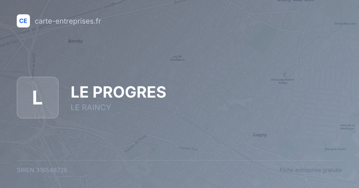 LE PROGRES — 316548726 — fiche entreprise