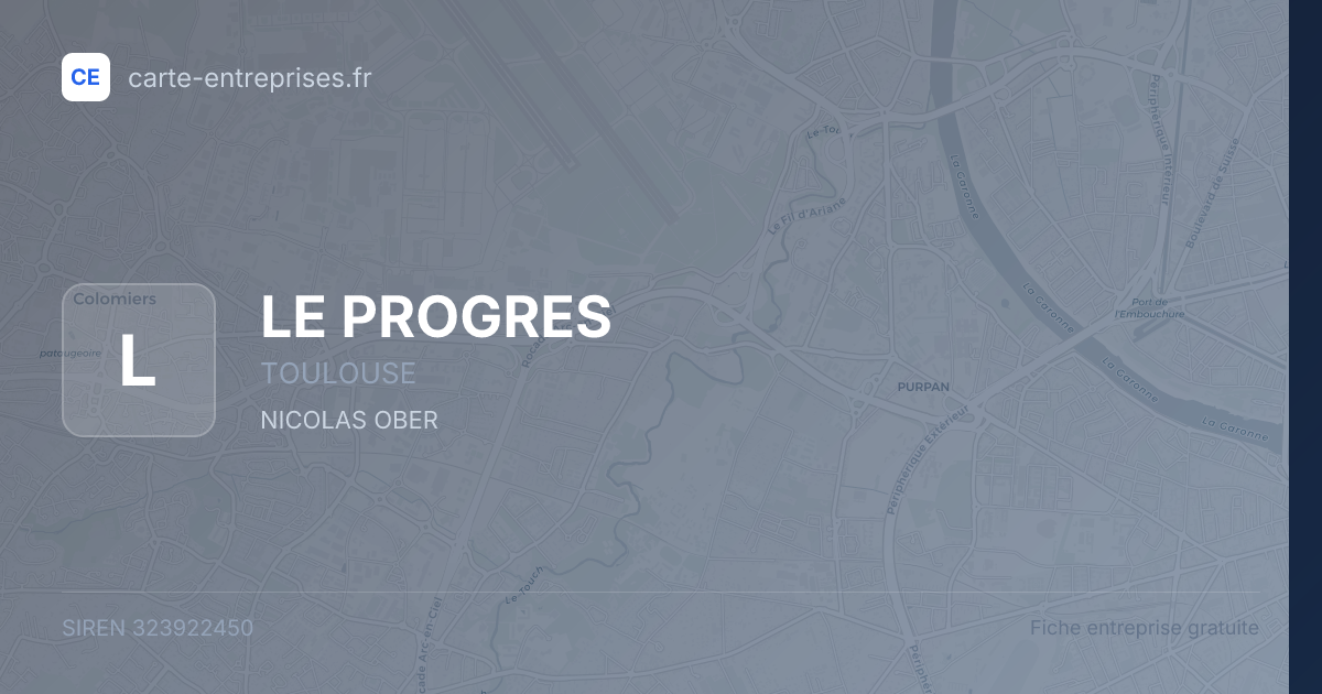 LE PROGRES — 323922450 — fiche entreprise