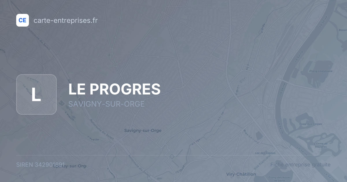 LE PROGRES — 342901691 — fiche entreprise