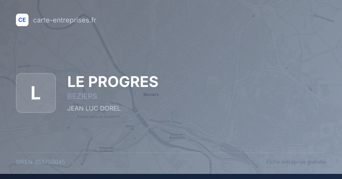 LE PROGRES — 353750045 — fiche entreprise