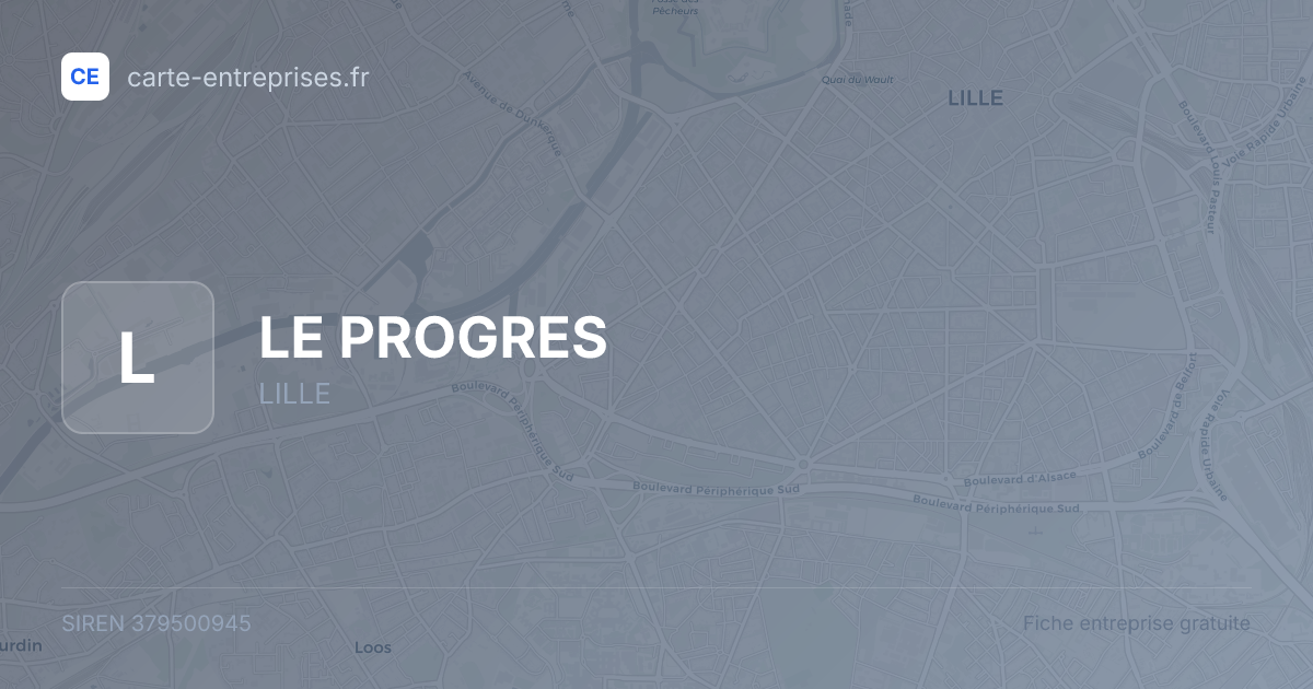 LE PROGRES — 379500945 — fiche entreprise