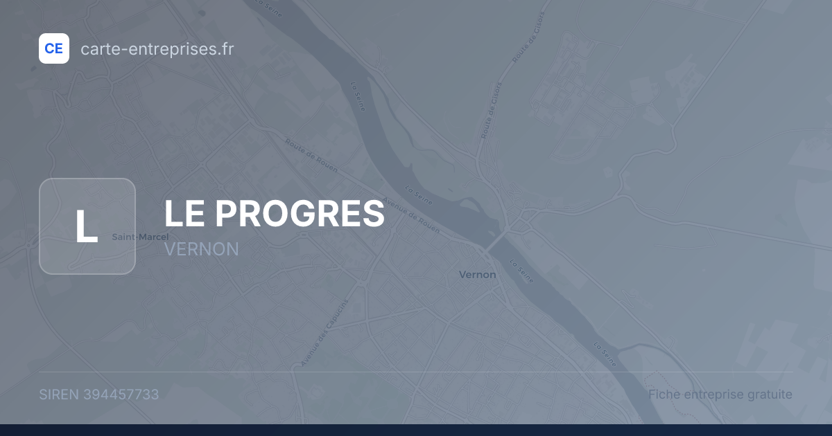 LE PROGRES — 394457733 — fiche entreprise