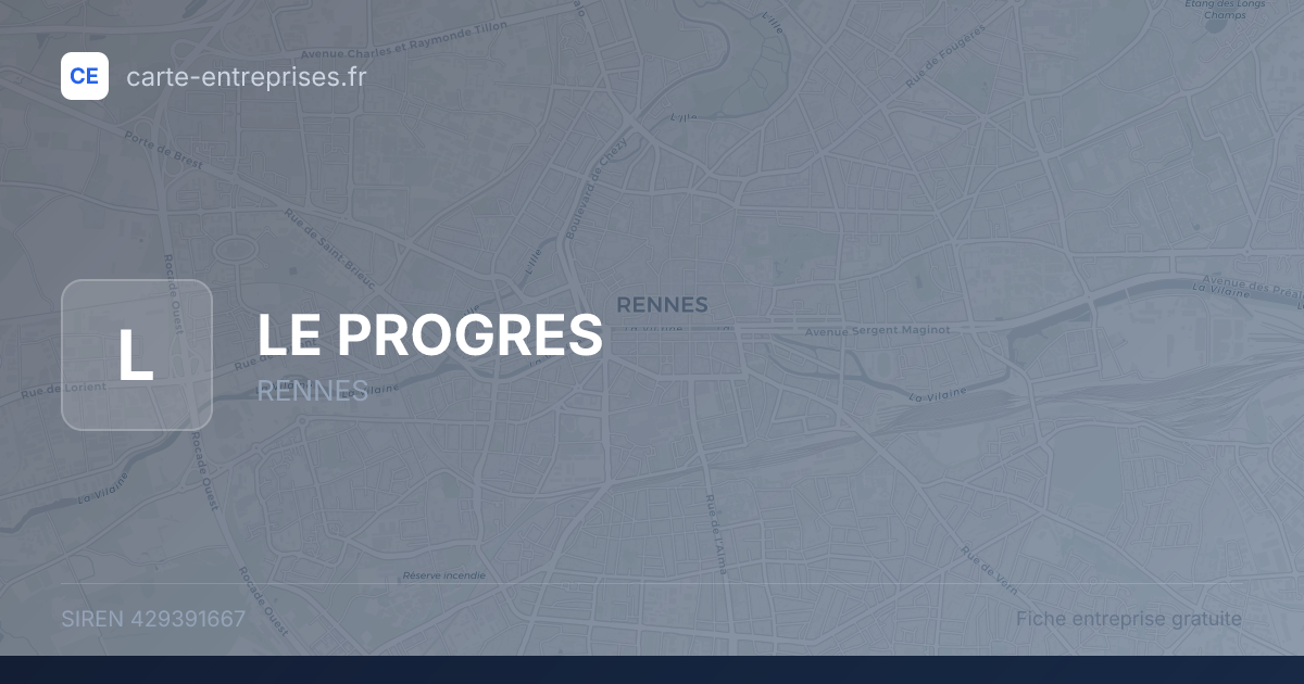 LE PROGRES — 429391667 — fiche entreprise