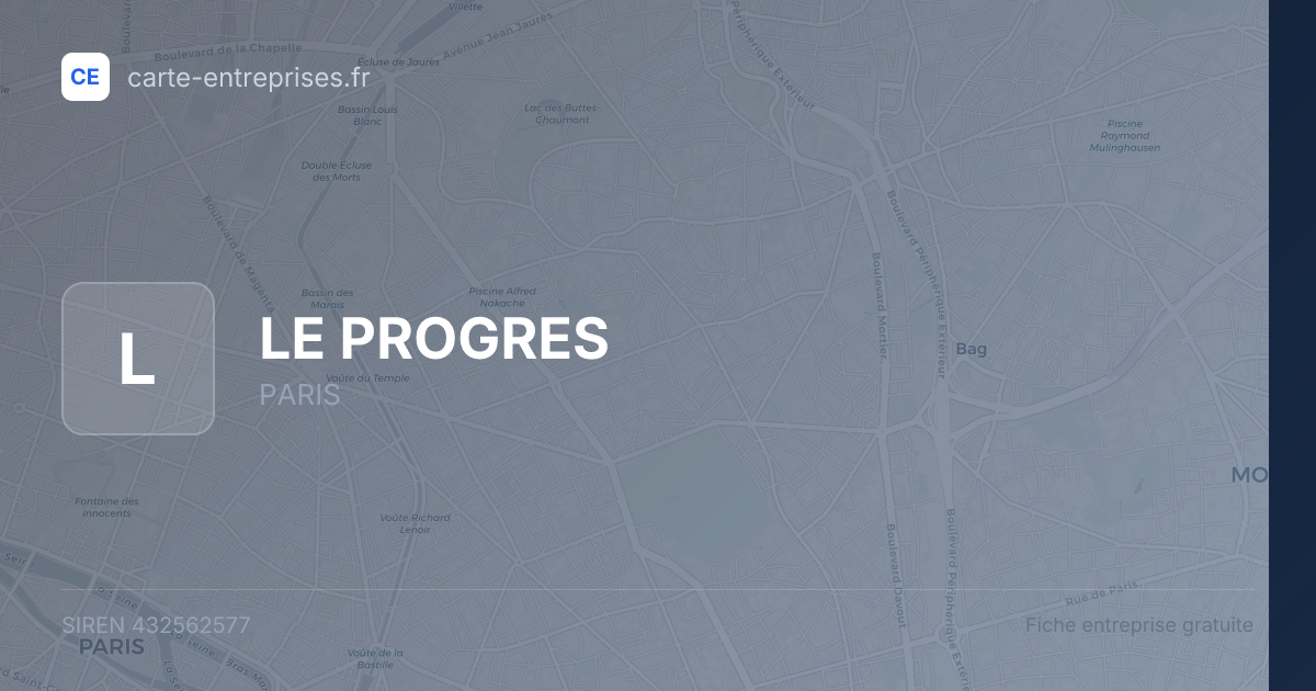 LE PROGRES — 432562577 — fiche entreprise