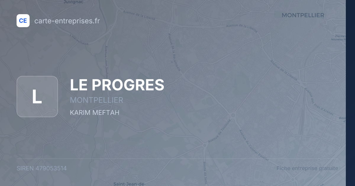 LE PROGRES — 479053514 — fiche entreprise