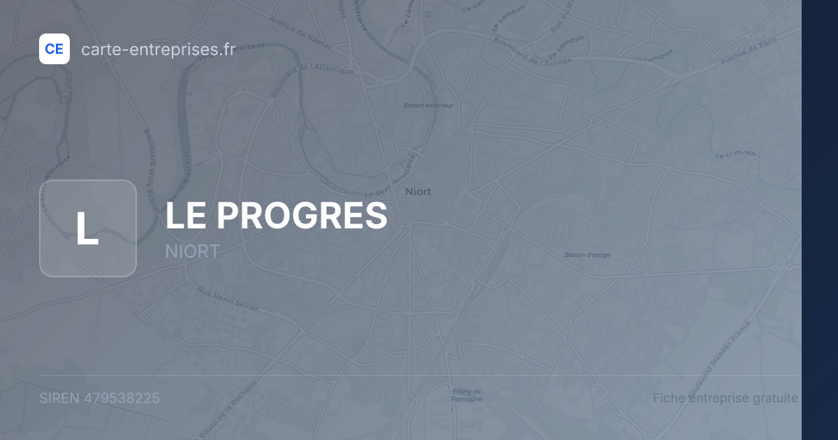 LE PROGRES — 479538225 — fiche entreprise