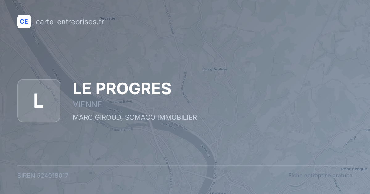 LE PROGRES — 524018017 — fiche entreprise