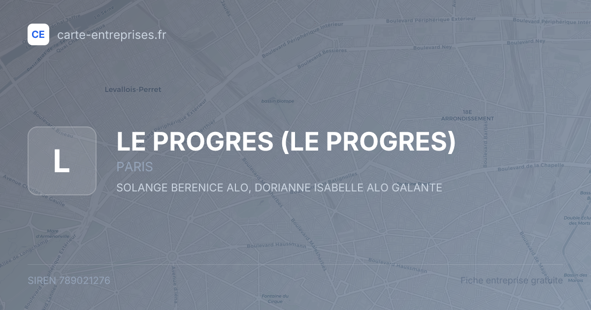 LE PROGRES — 789021276 — fiche entreprise