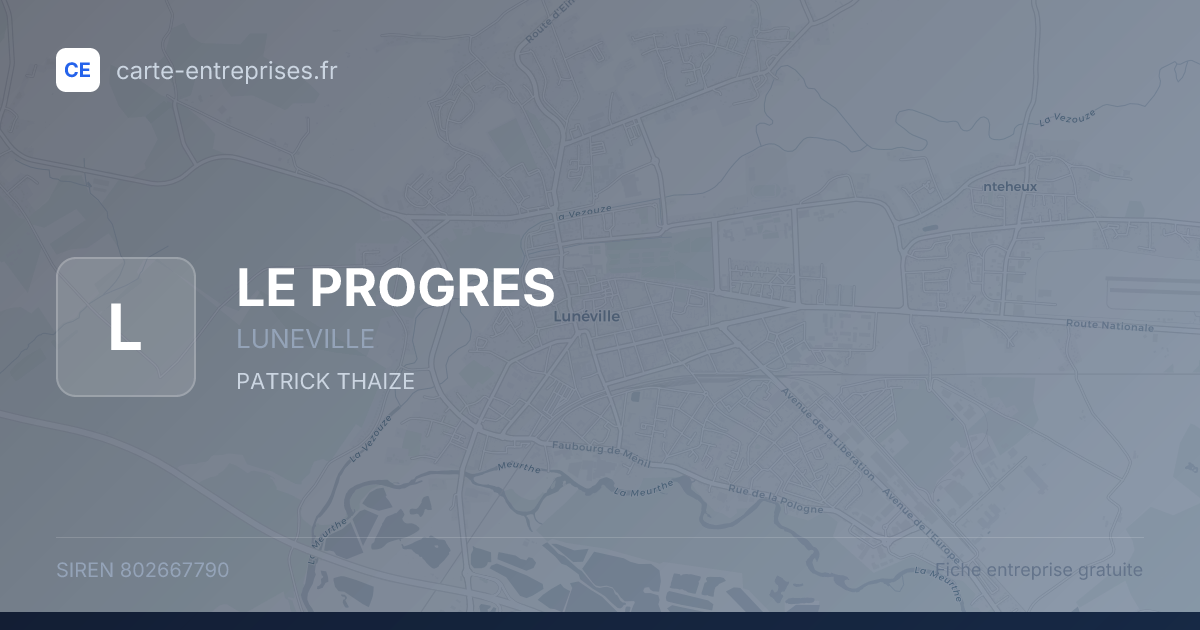 LE PROGRES — 802667790 — fiche entreprise