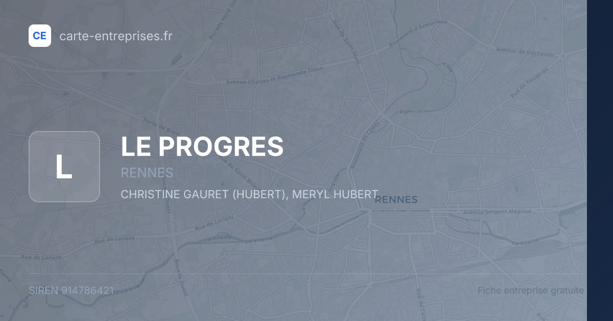 LE PROGRES — 914786421 — fiche entreprise