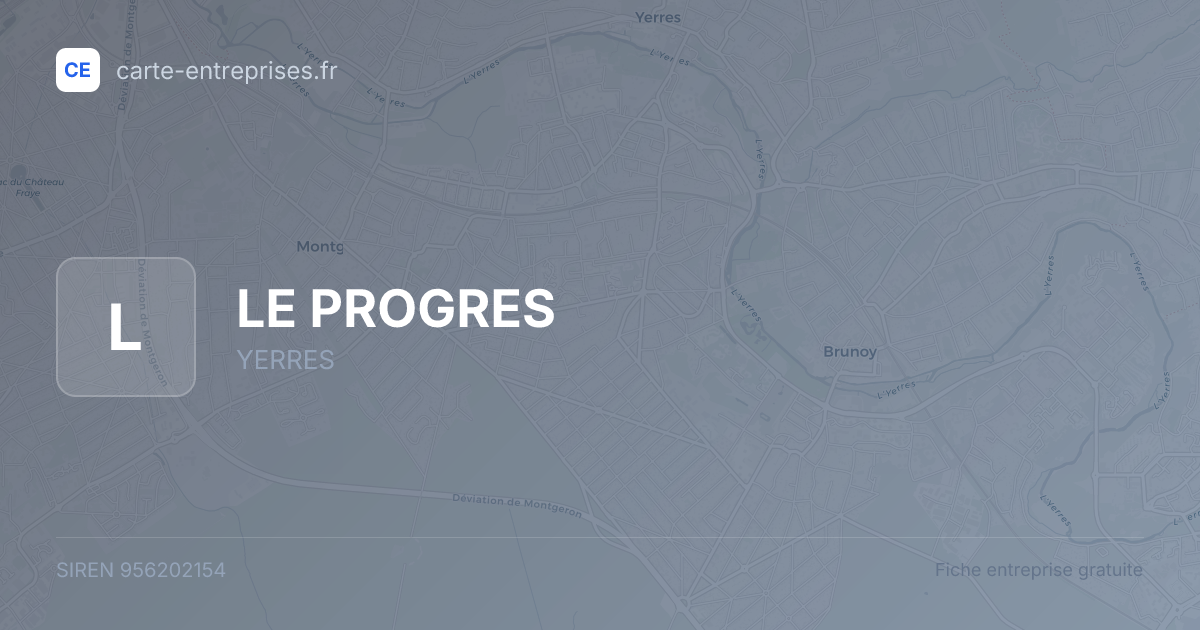 LE PROGRES — 956202154 — fiche entreprise