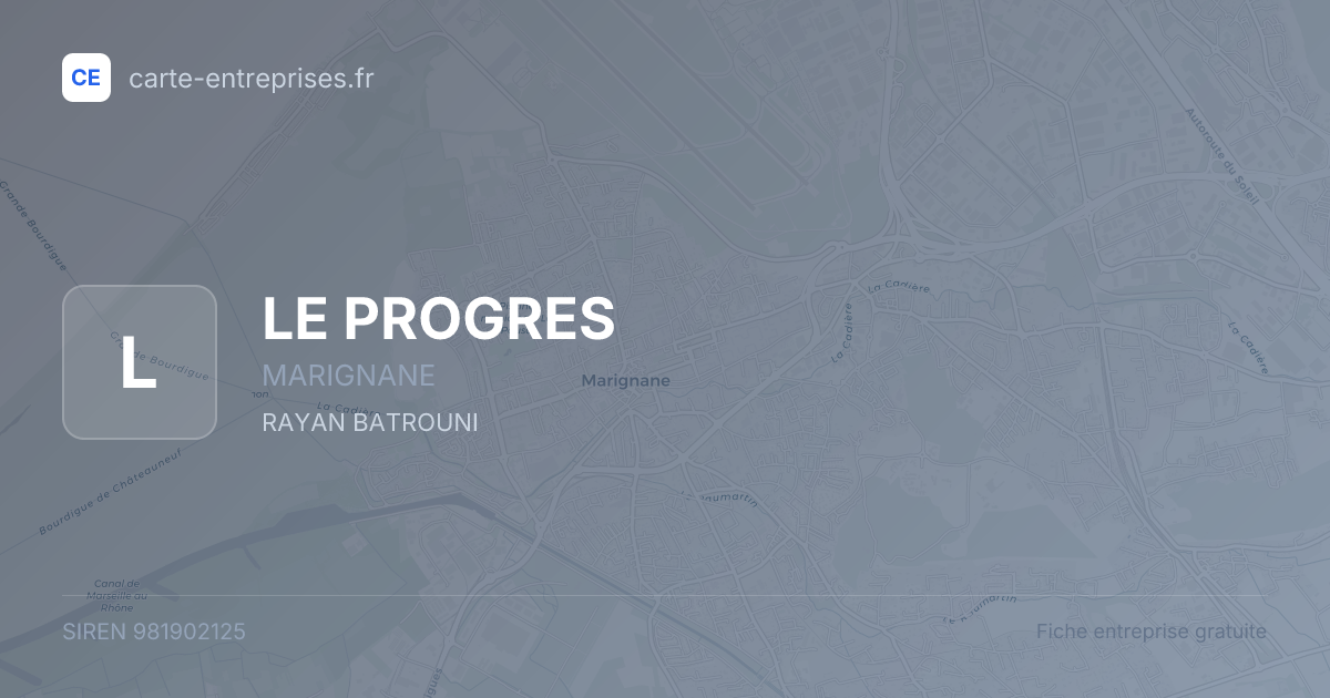 LE PROGRES — 981902125 — fiche entreprise