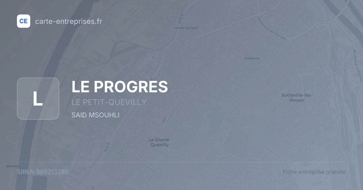 LE PROGRES — 988213286 — fiche entreprise