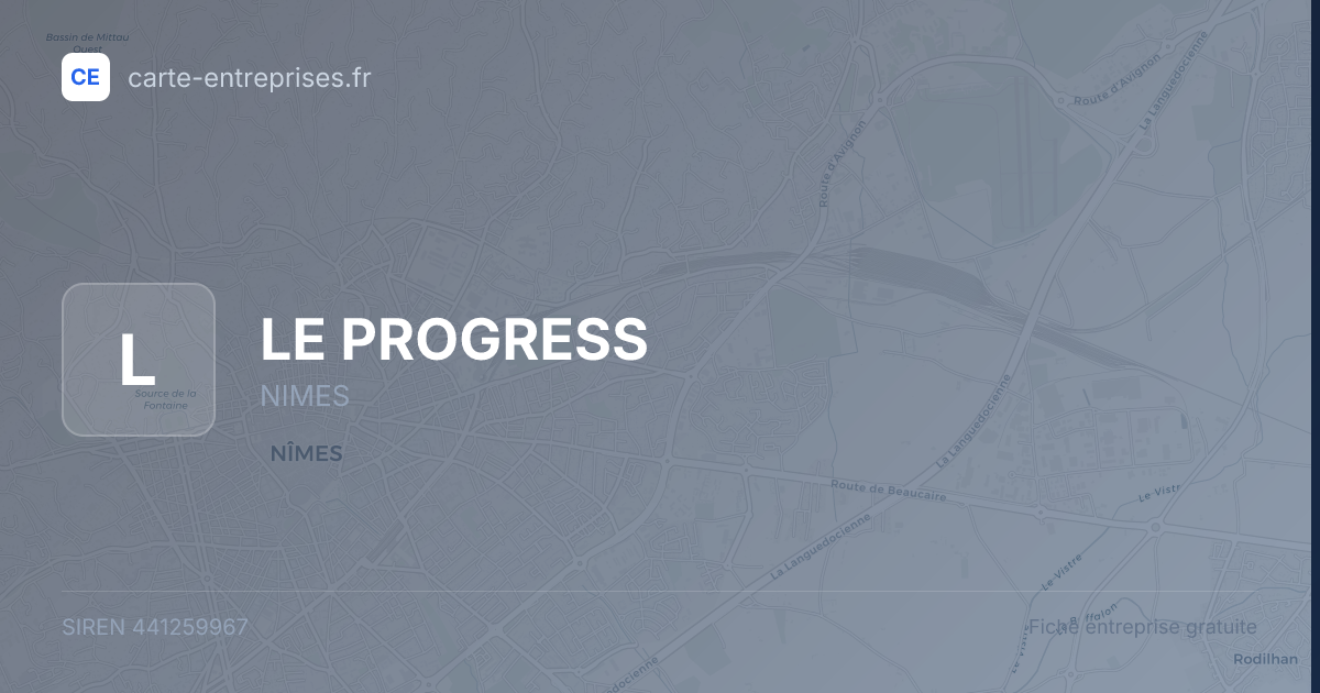 LE PROGRESS — 441259967 — fiche entreprise