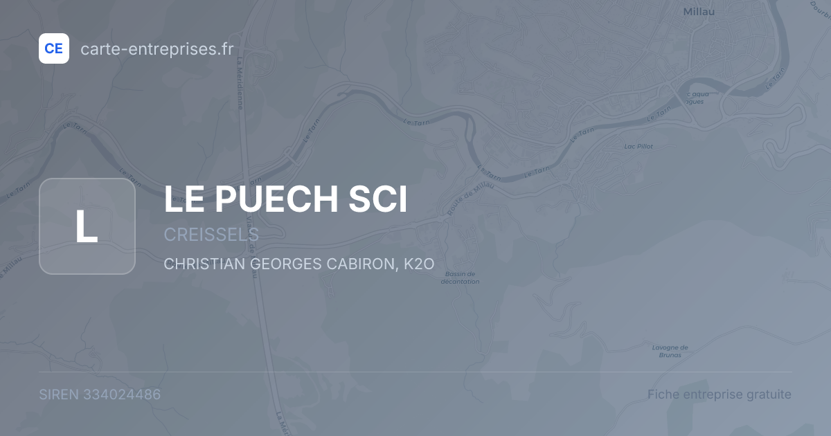LE PUECH SCI — 334024486 — fiche entreprise