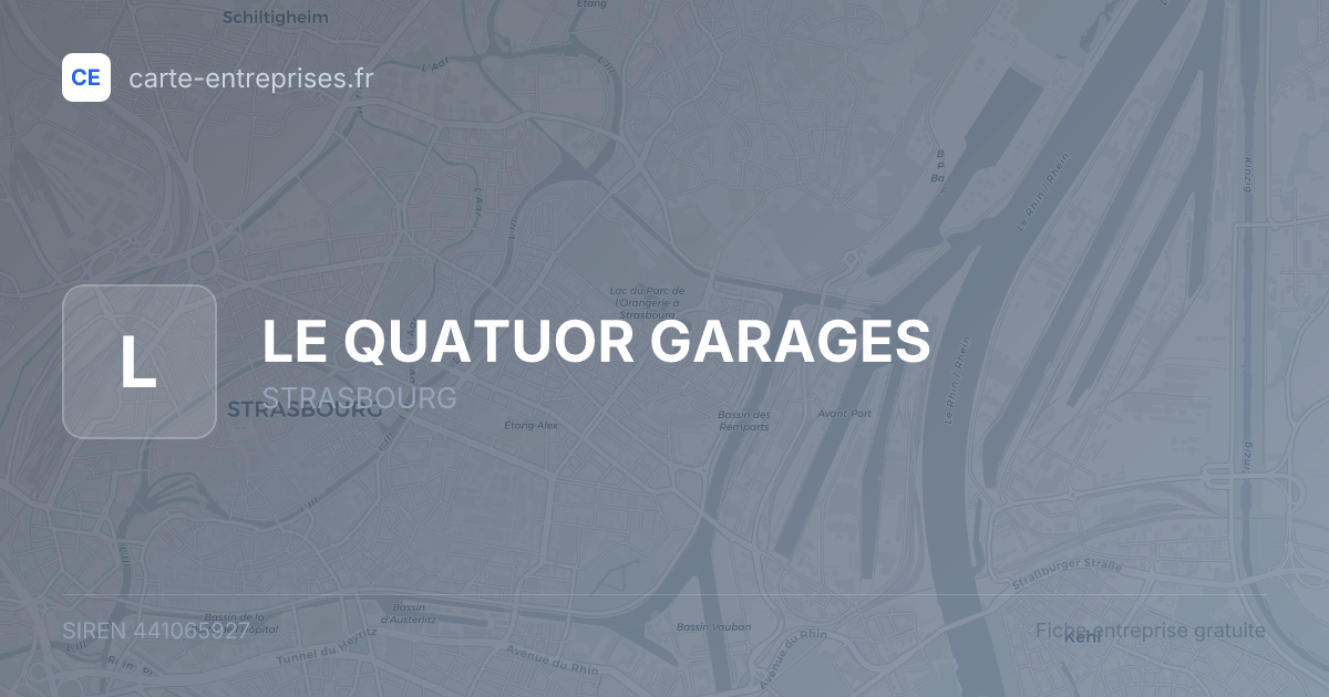 LE QUATUOR GARAGES — 441065927 — fiche entreprise
