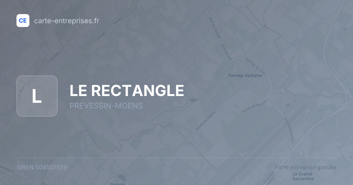 LE RECTANGLE — 504507559 — fiche entreprise