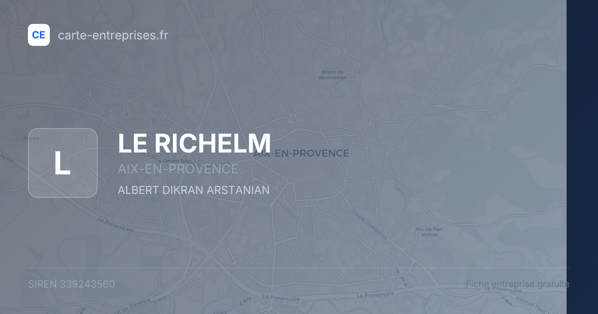 LE RICHELM — 339243560 — fiche entreprise
