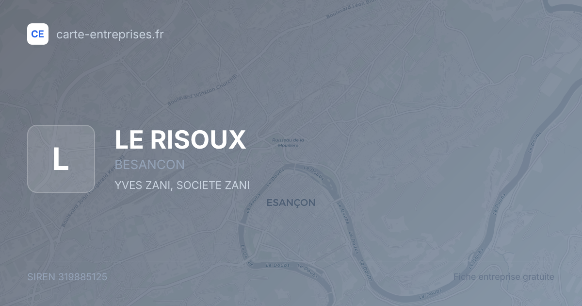 LE RISOUX — 319885125 — fiche entreprise