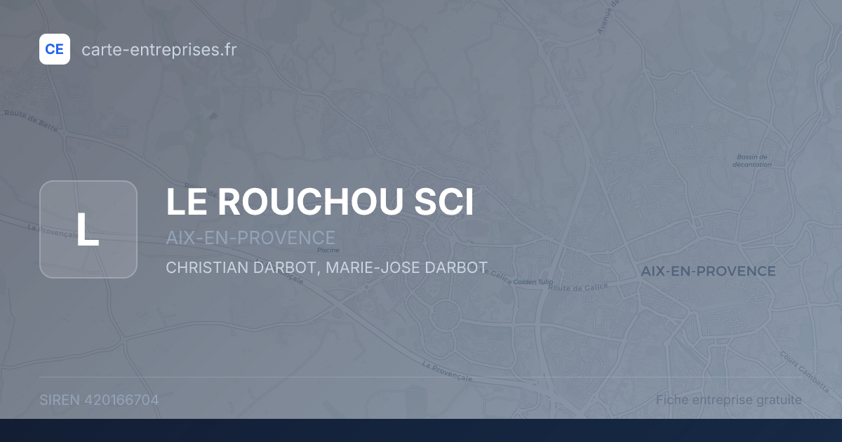 LE ROUCHOU SCI — 420166704 — fiche entreprise