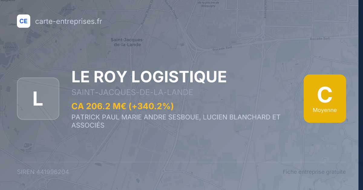 LE ROY LOGISTIQUE — 441996204 — fiche entreprise