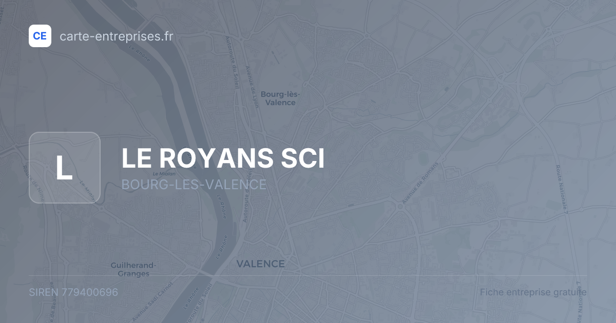 LE ROYANS SCI — 779400696 — fiche entreprise