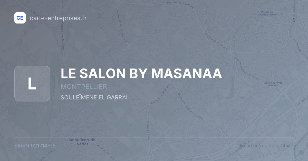 LE SALON BY MASANAA — 921714515 — fiche entreprise