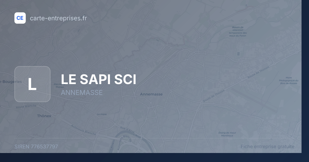 LE SAPI SCI — 776537797 — fiche entreprise