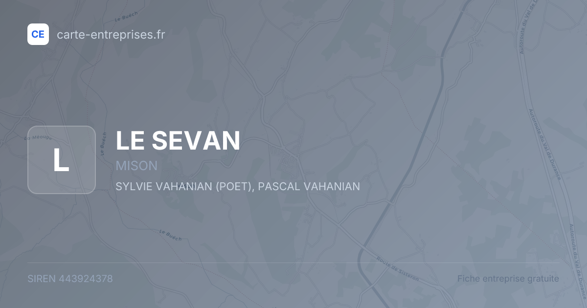 LE SEVAN — 443924378 — fiche entreprise