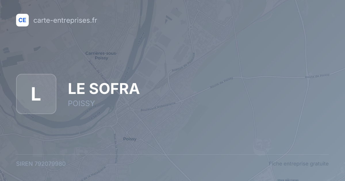 LE SOFRA — 792079980 — fiche entreprise