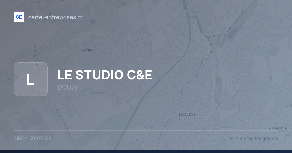 LE STUDIO C&E — 500721261 — fiche entreprise