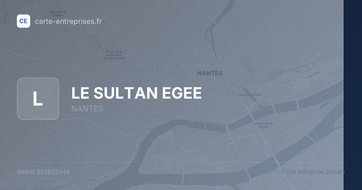 LE SULTAN EGEE — 333832046 — fiche entreprise