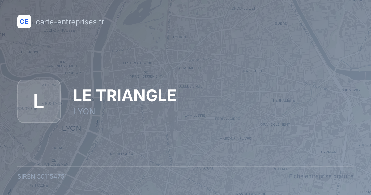 LE TRIANGLE — 501154751 — fiche entreprise