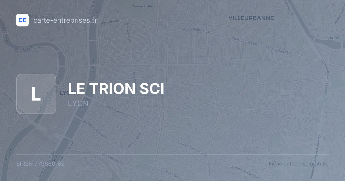 LE TRION SCI — 779860162 — fiche entreprise