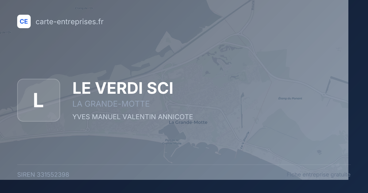 LE VERDI SCI — 331552398 — fiche entreprise