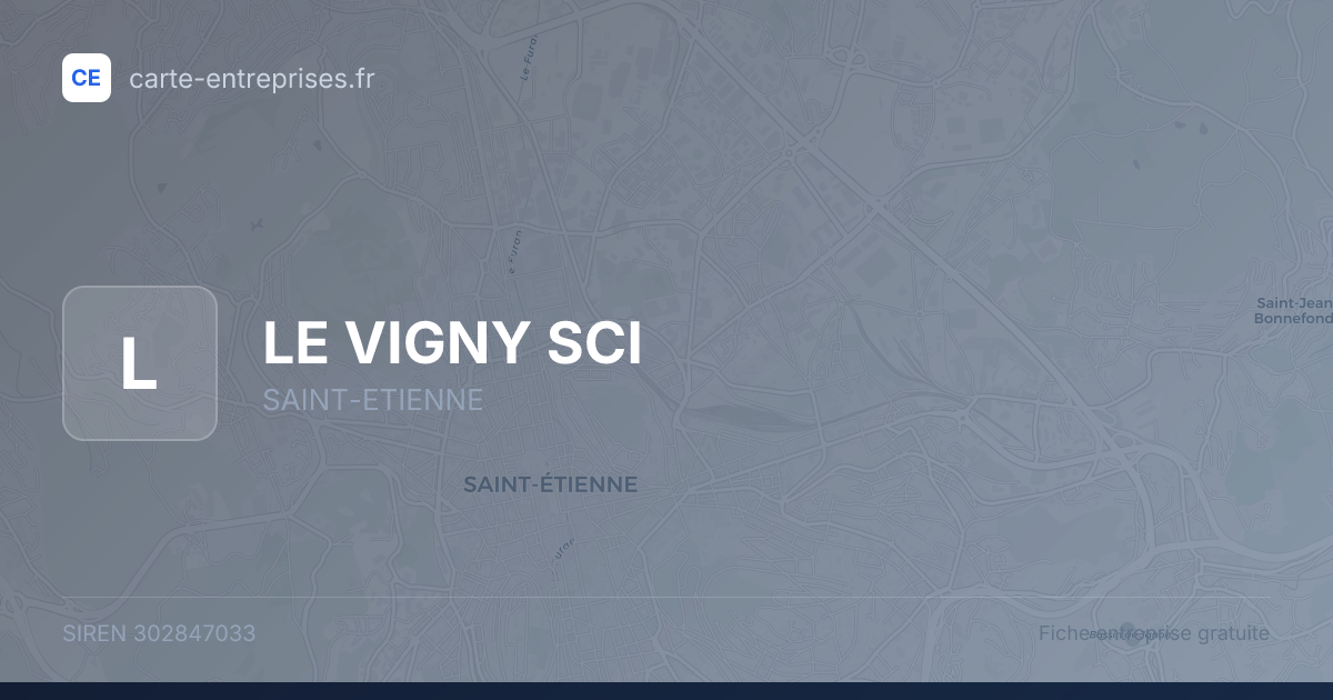 LE VIGNY SCI — 302847033 — fiche entreprise