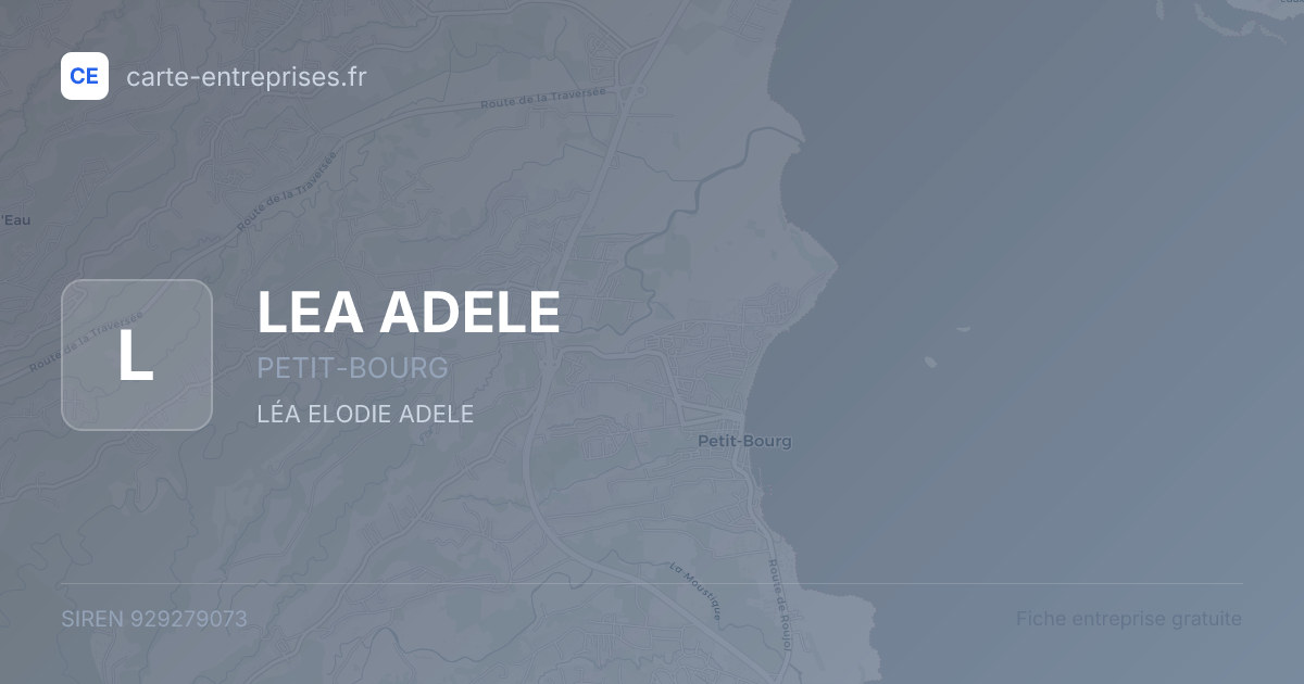 LEA ADELE — 929279073 — fiche entreprise