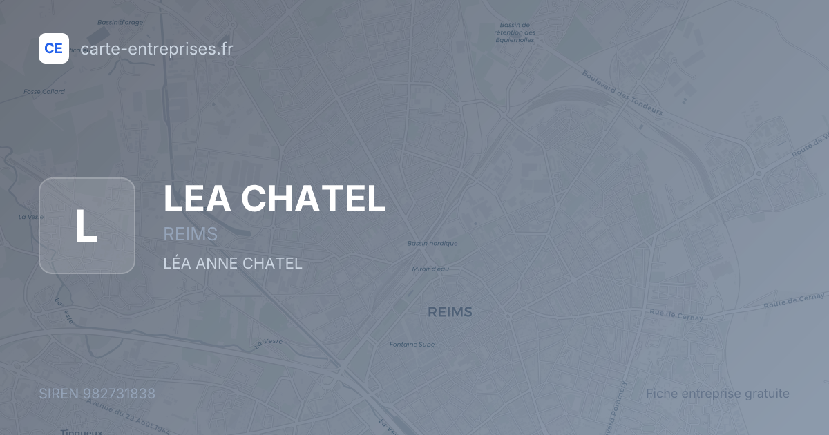 LEA CHATEL — 982731838 — fiche entreprise