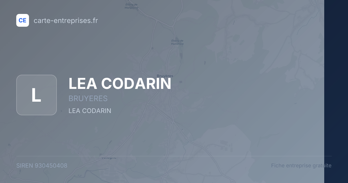 LEA CODARIN — 930450408 — fiche entreprise