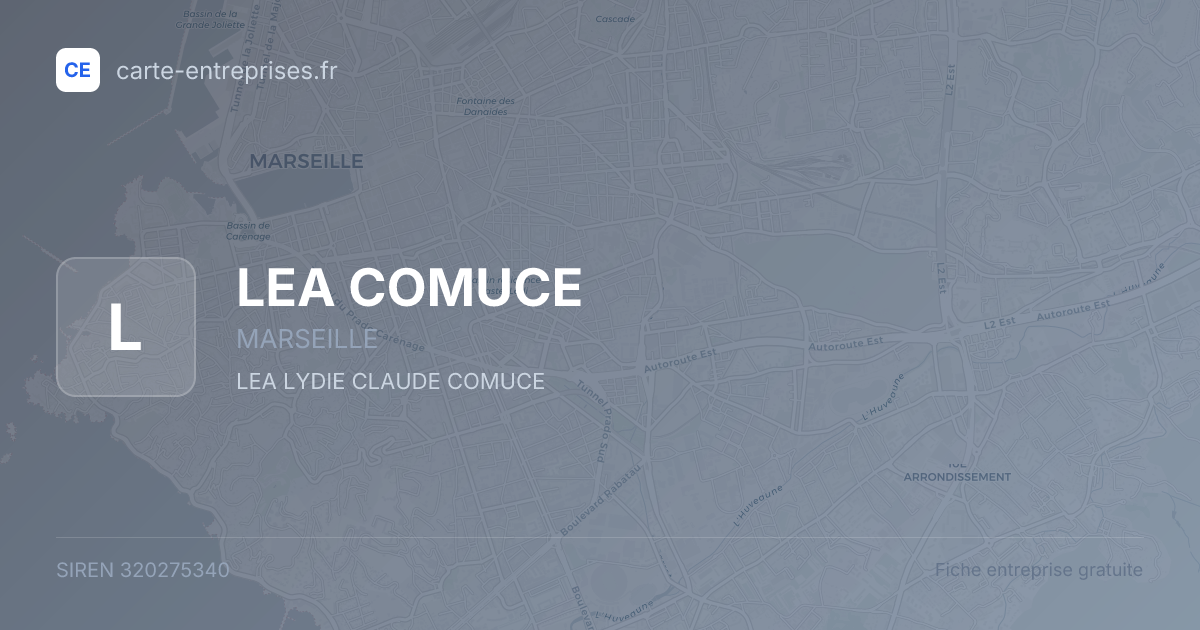 LEA COMUCE — 320275340 — fiche entreprise