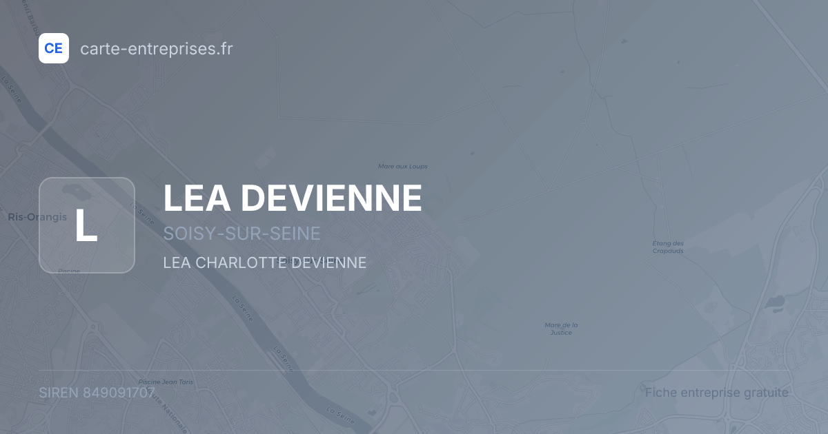 LEA DEVIENNE — 849091707 — fiche entreprise