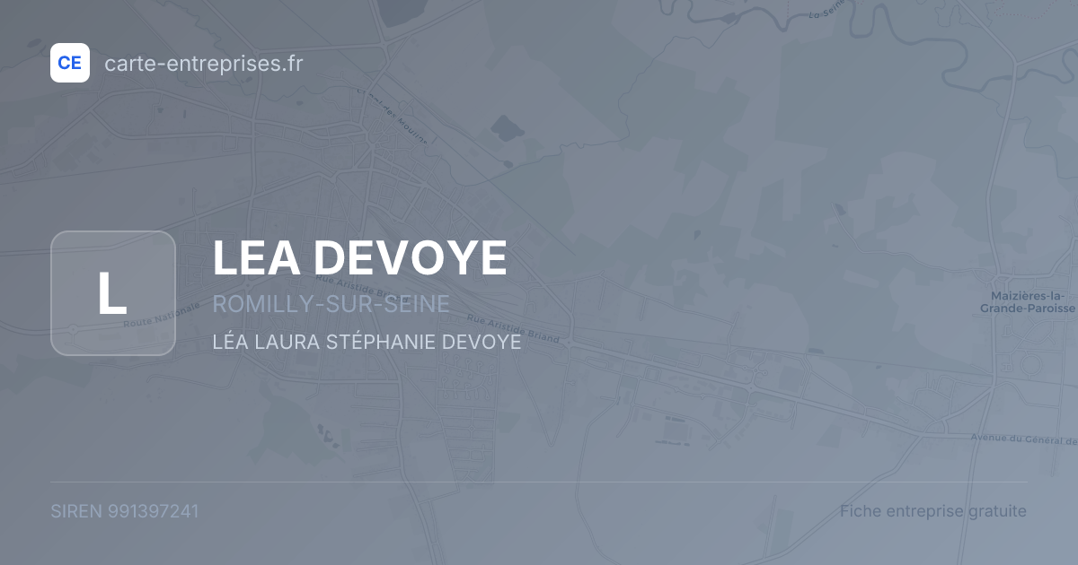 LEA DEVOYE — 991397241 — fiche entreprise