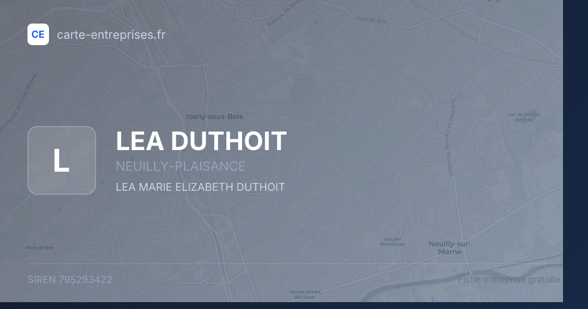LEA DUTHOIT — 795293422 — fiche entreprise