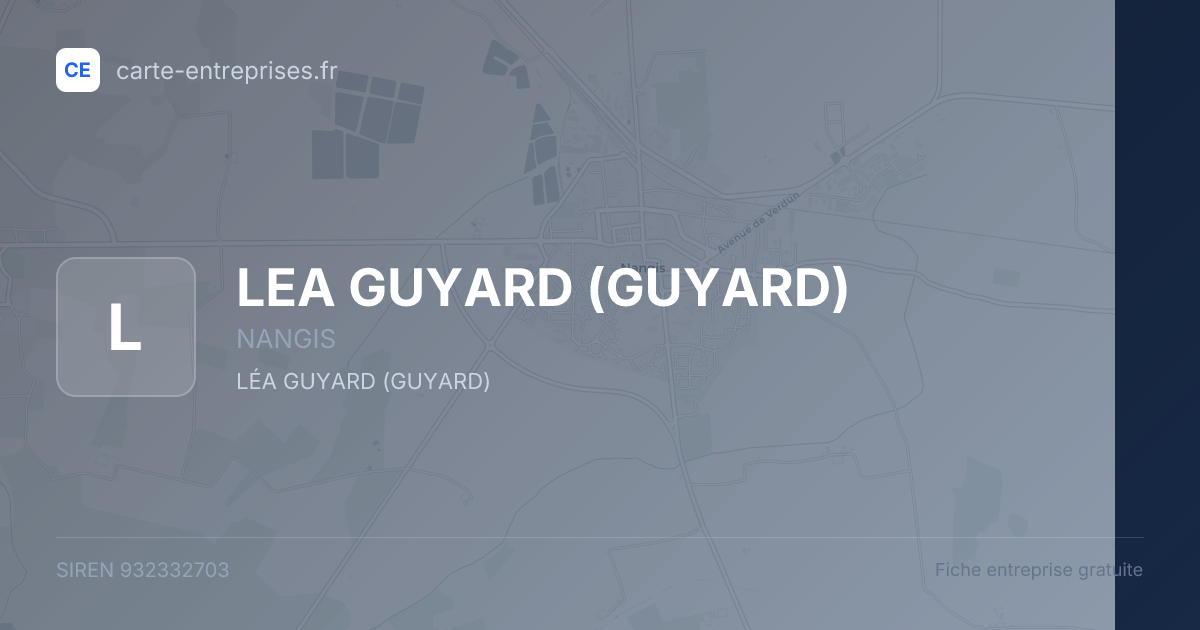 LEA GUYARD (GUYARD) — 932332703 — fiche entreprise